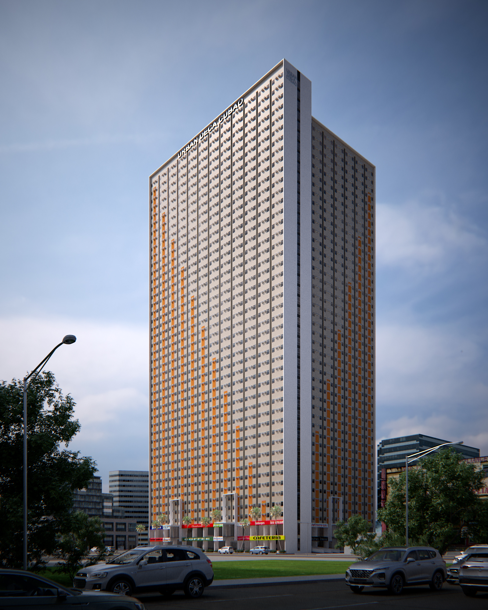 a digital rendering of the residential tower